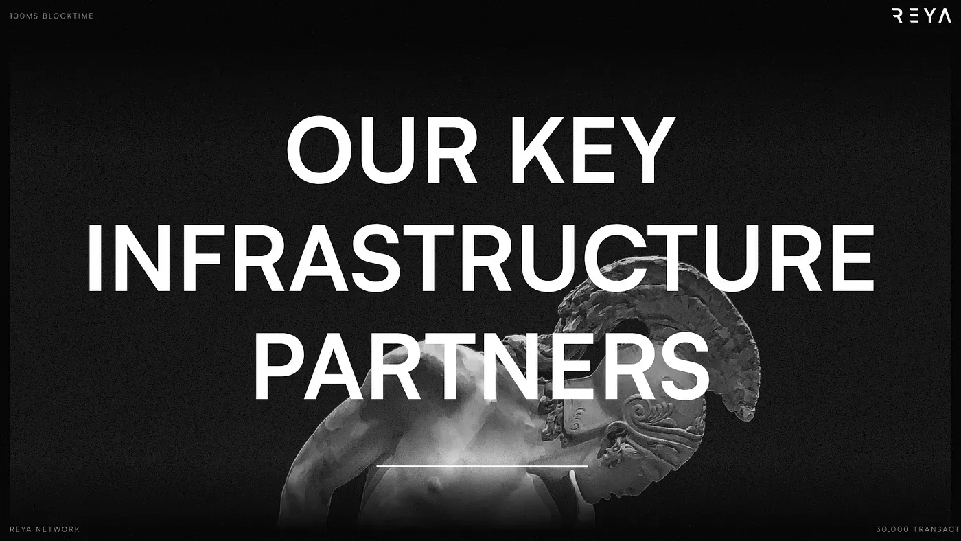 Creating Reya Network: Our Key Infrastructure Partners